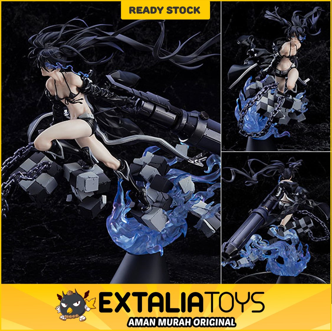 PVC 1/7 FIGURE Black Rock Shooter: HxxG Edition. PVC 1/7 FIGURE Black Rock Shooter: HxxG Edition.